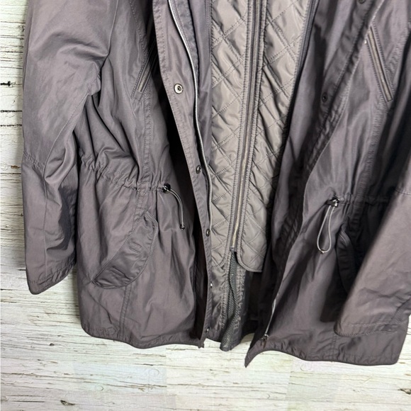 OLSEN • Europe • Anorak Jacket Hood gray size xl utility - Picture 2 of 6